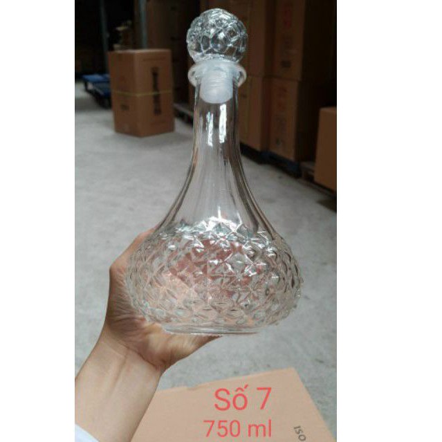 Vỏ chai thủy tinh hoa văn 750ml | BigBuy360 - bigbuy360.vn