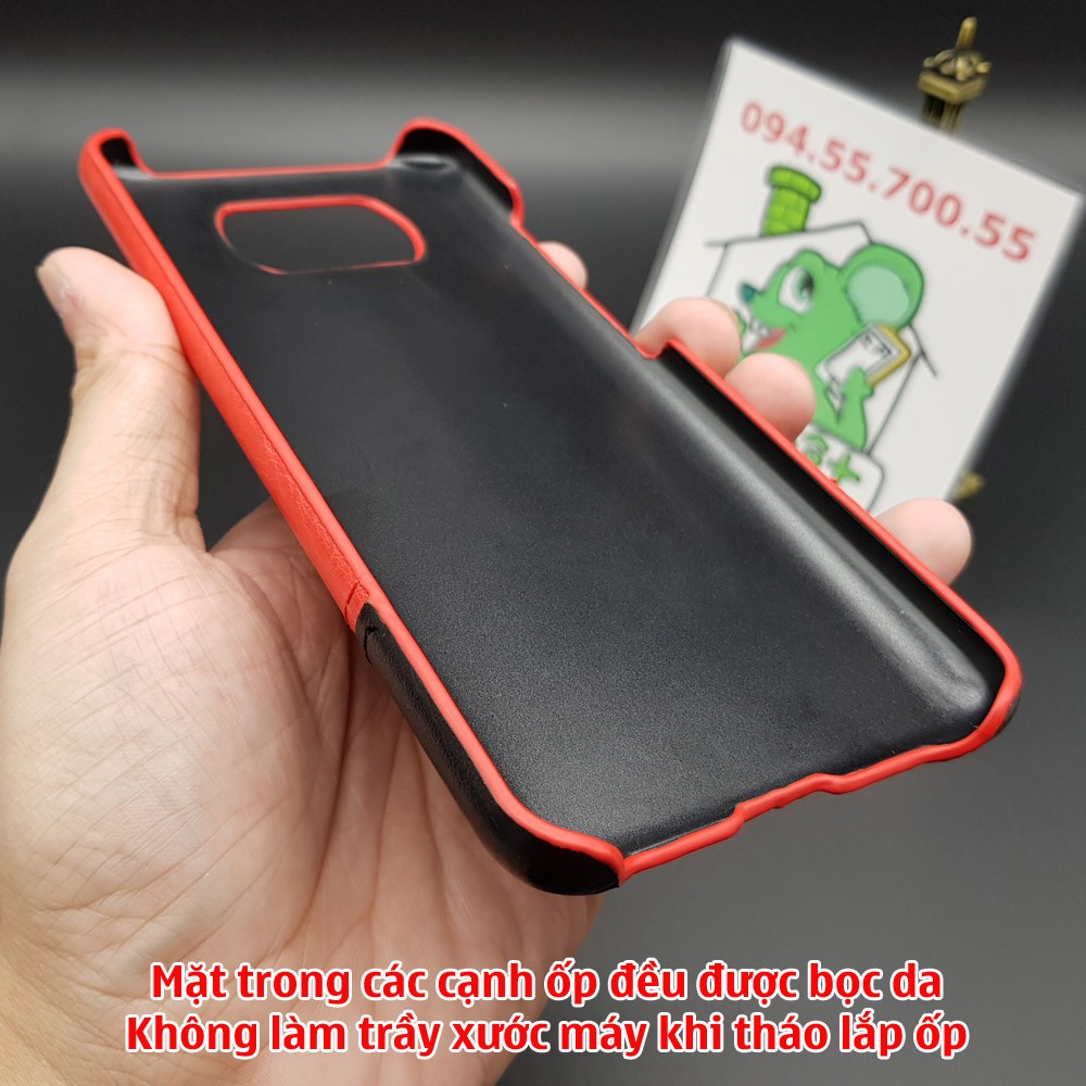 [Ảnh Thật] Ốp Lưng Xiaomi Poco X3 NFC/ X3 Pro Da PU Phối 2 Màu Sọc Chỉ