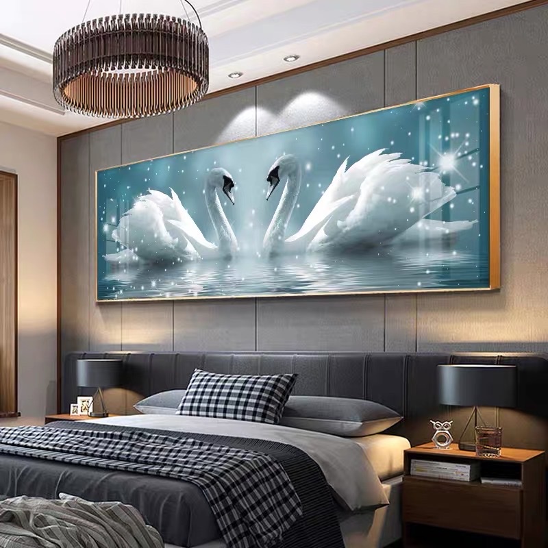Tranh Treo Tường Phòng Ngủ Tráng Gương Cao Cấp / Tranh Phòng Ngủ Khách Sạn/ Nhà Nghỉ