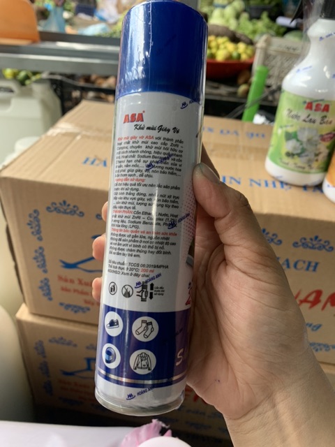 Xịt khử mùi giày vớ Asa 200ml