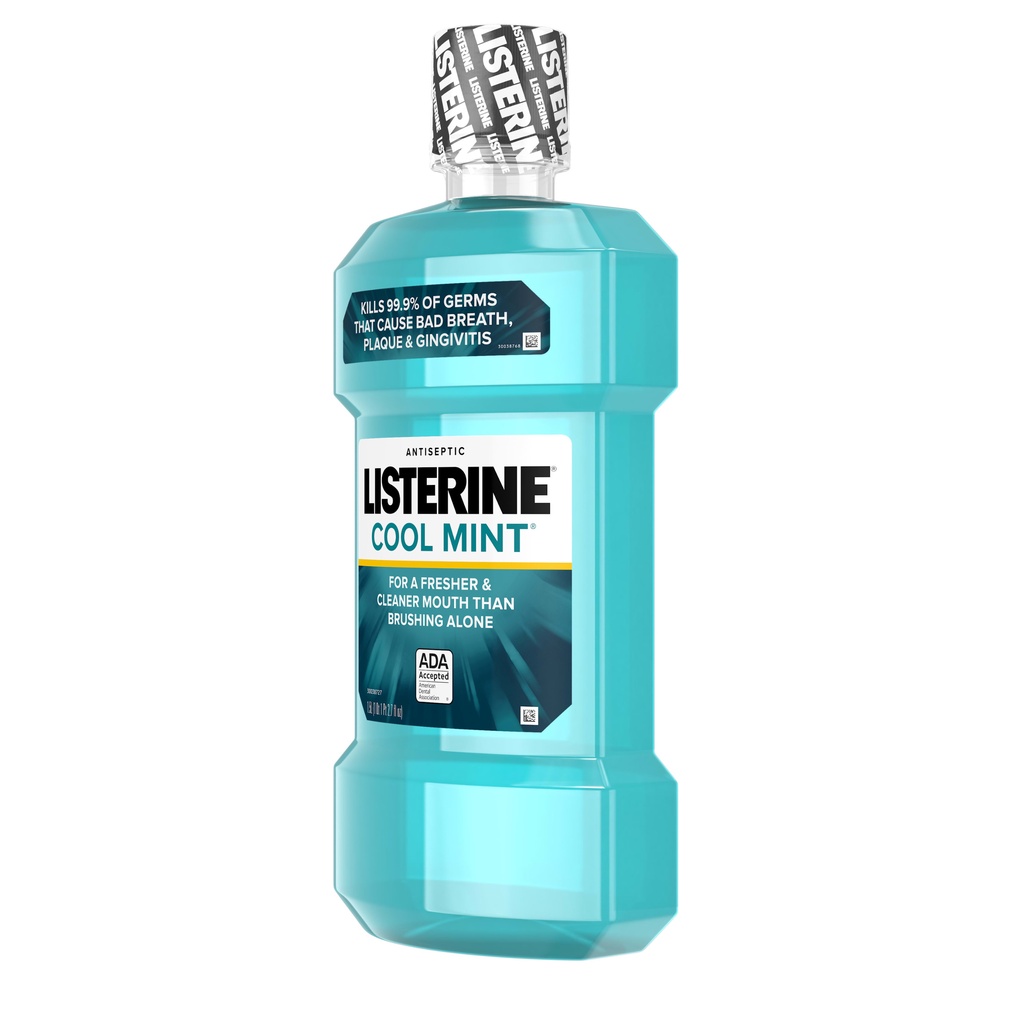 Nước súc miệng Listerine Cool Mint 1,5L của Mỹ