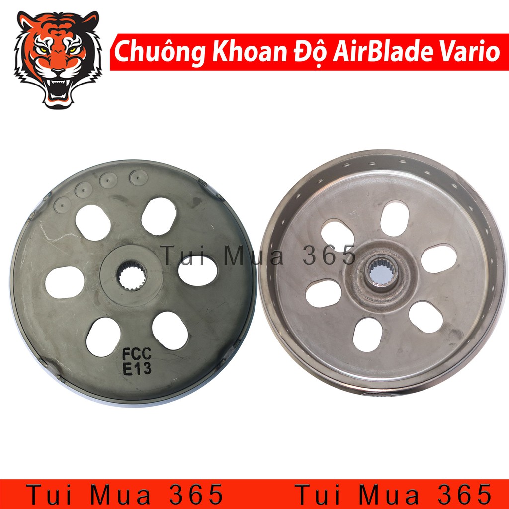 Chuông Nồi Sau FCC Khoan Độ cho xe Air Blade 125, Vario, Click 125, PCX, SH Mode