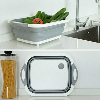 4 in 1 Multi-Board No More Tools Folding Cutting Board Storage Basket for Kitchen Fruit Vegetables