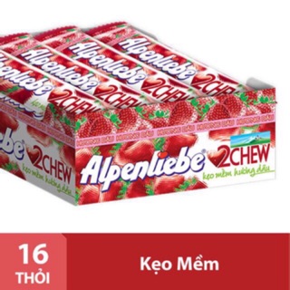 Kẹo mềm  Alpenliebe vị dâu lốc 16 thỏi