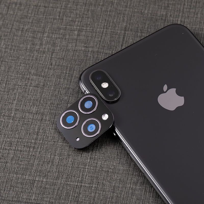 Nắp ống kính camera thay đổi kiểu dáng cho iPhone X sang 11 Pro Max với 4 màu tùy chọn