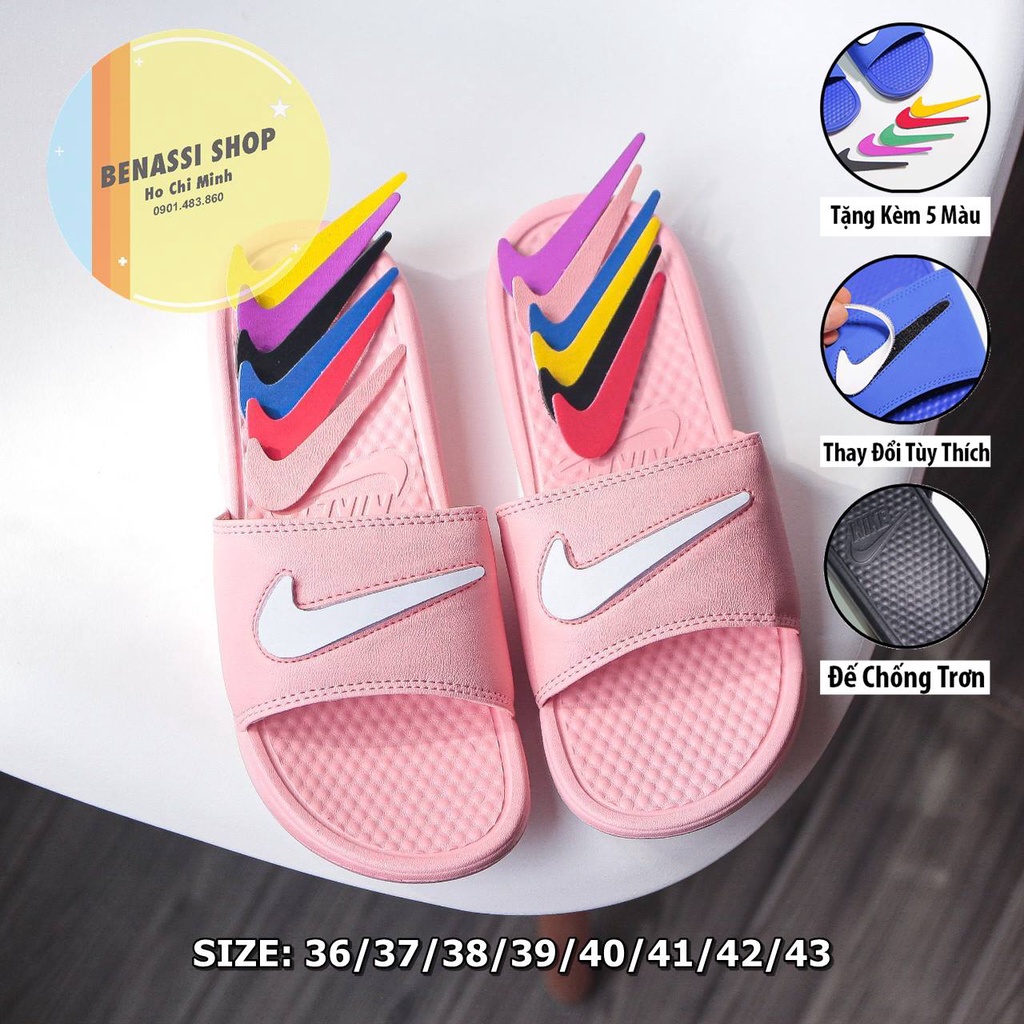 Dép Nike-Nk quai ngang nam nữ thay đổi màu logo