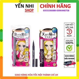 [CHUẨN AUTH] Set kẻ mắt + mascara Kiss me Heroin lâu trôi, siêu mảnh và dài mi