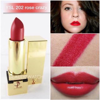 Son Ysl rouge Pur couture the Mats 202 Đỏ hồng chuẩn Auth