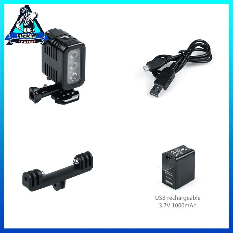 [Fitslim] 30 Meters Underwater Waterproof Diving LED for Gopro LED Light Spot Lamp