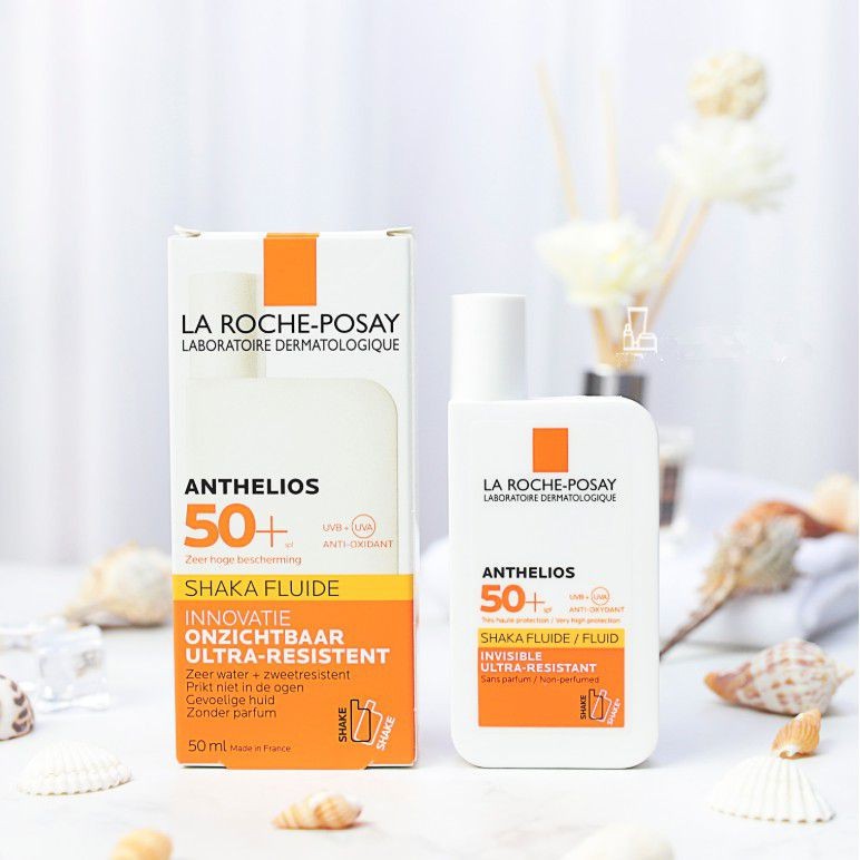 Kem chống nắng không nhờn rít dạng sữa cho da khô La Roche Posay Anthelios XL Shaka Fluid SPF50+ 50ml