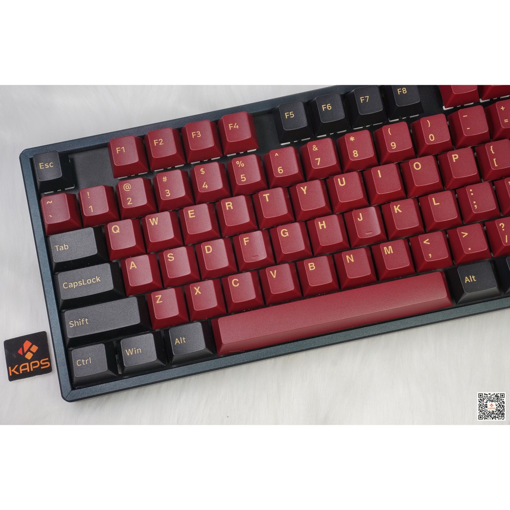 Keycap GMK SAMURAI Clone - profile Cherry - keycap PBT - Double shot - 150 nút cho bàn phím cơ Filco, Edra, keychron