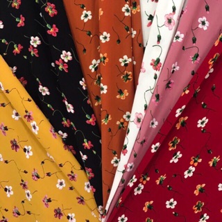 Vải chéo thái hoa nhí may áo dài