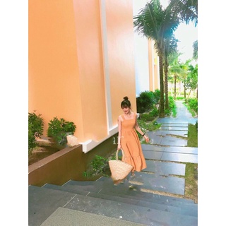 ĐẦM MAXI BUỘC NƠ LƯNG