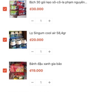 Combo đồ ăn vặt