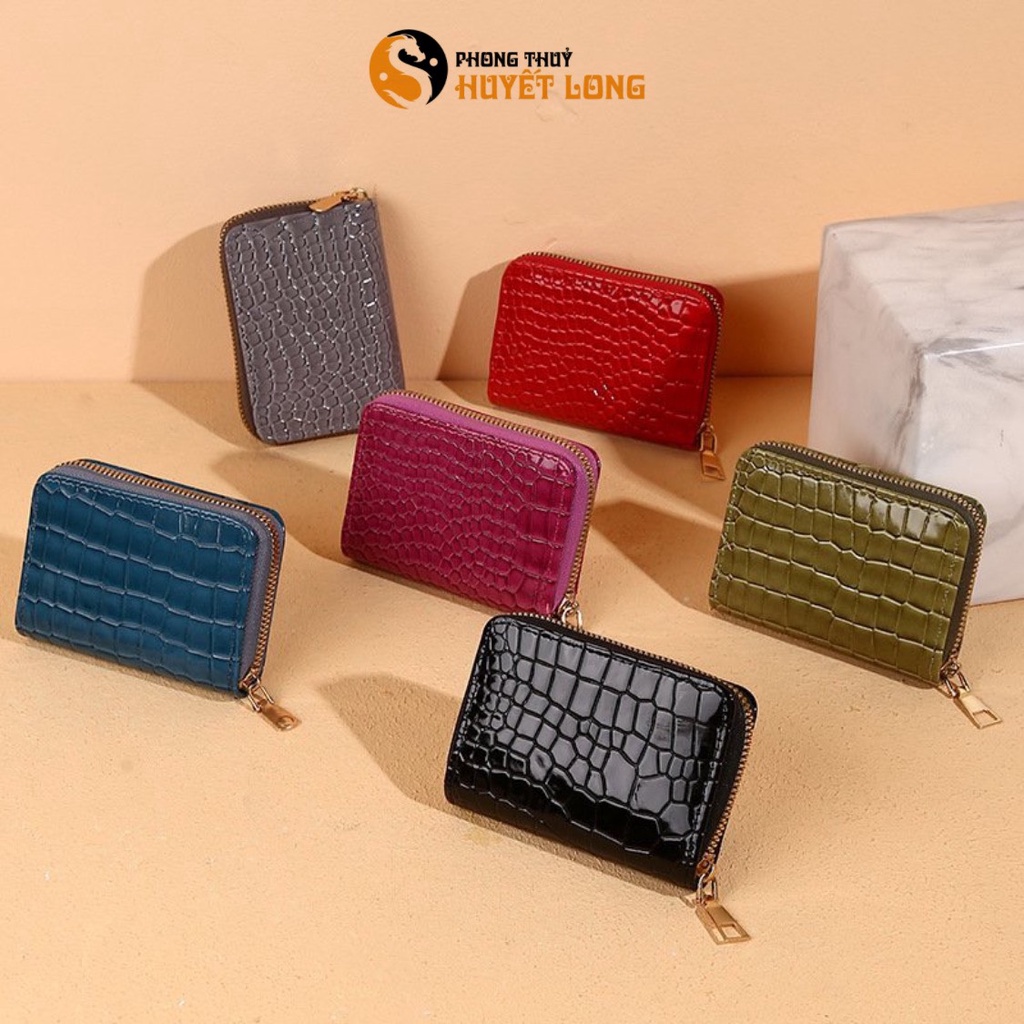 Ví Nữ Cầm Tay Mini Da Rắn Cao Cấp Nhỏ Gọn Siêu Hot, Ví Thẻ Card
