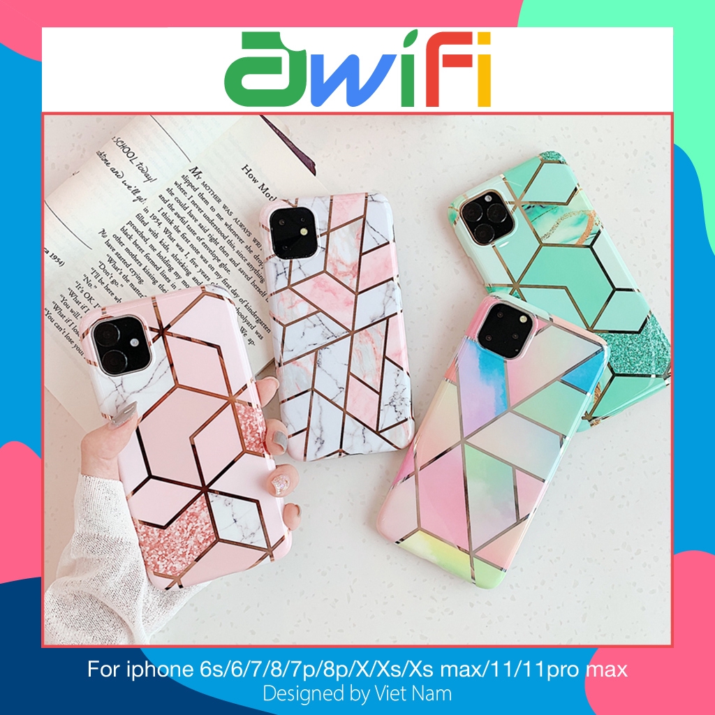 Ốp điện thoại đa giác lấp lánh cho iphone 5/5s/6/6s/6plus/6s plus/7/8/7plus/8plus/x/xs/xs max/11/11pro max | BigBuy360 - bigbuy360.vn