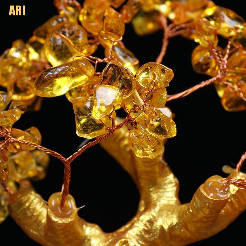 [VI] Cây Phong Thủy Cầu Tài Lộc Tài Lộc Vàng Thạch Anh Tím Pha Lê May Mắn Trang Trí Nhà Cửa