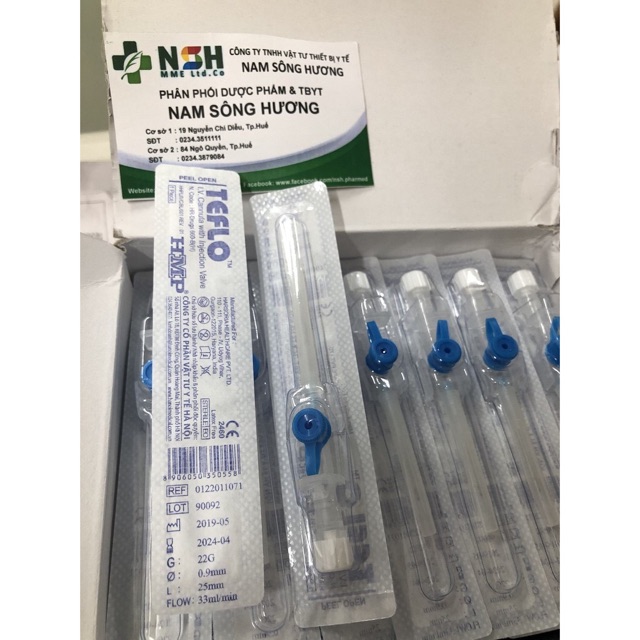 KIM LUỒN TĨNH MẠCH KIM CATHETER TIÊM TRUYỀN TĨNH MẠCH TEFLO - MEDIKIT HÀNG ẤN ĐỘ SIÊU BÉN SIZE 18 20G 22G 24G