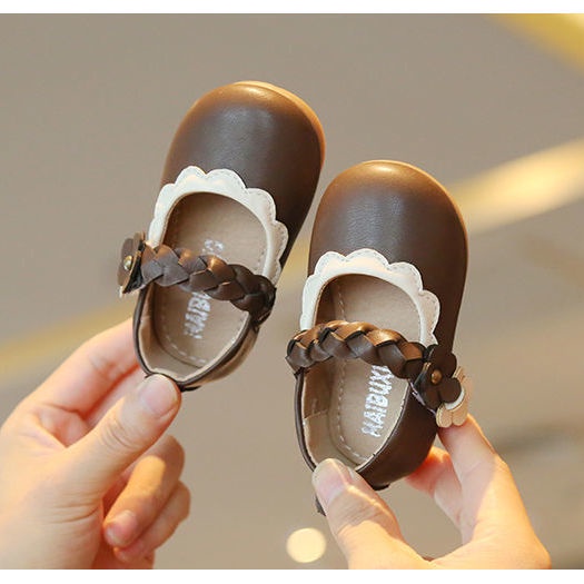 Giày Búp Bê Da Đế Mềm Thời Trang Xinh Xắn Dành Cho Bé Gái