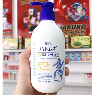Dưỡng thể Hatomugi SPF50 PA+++ 250ml Nhật
