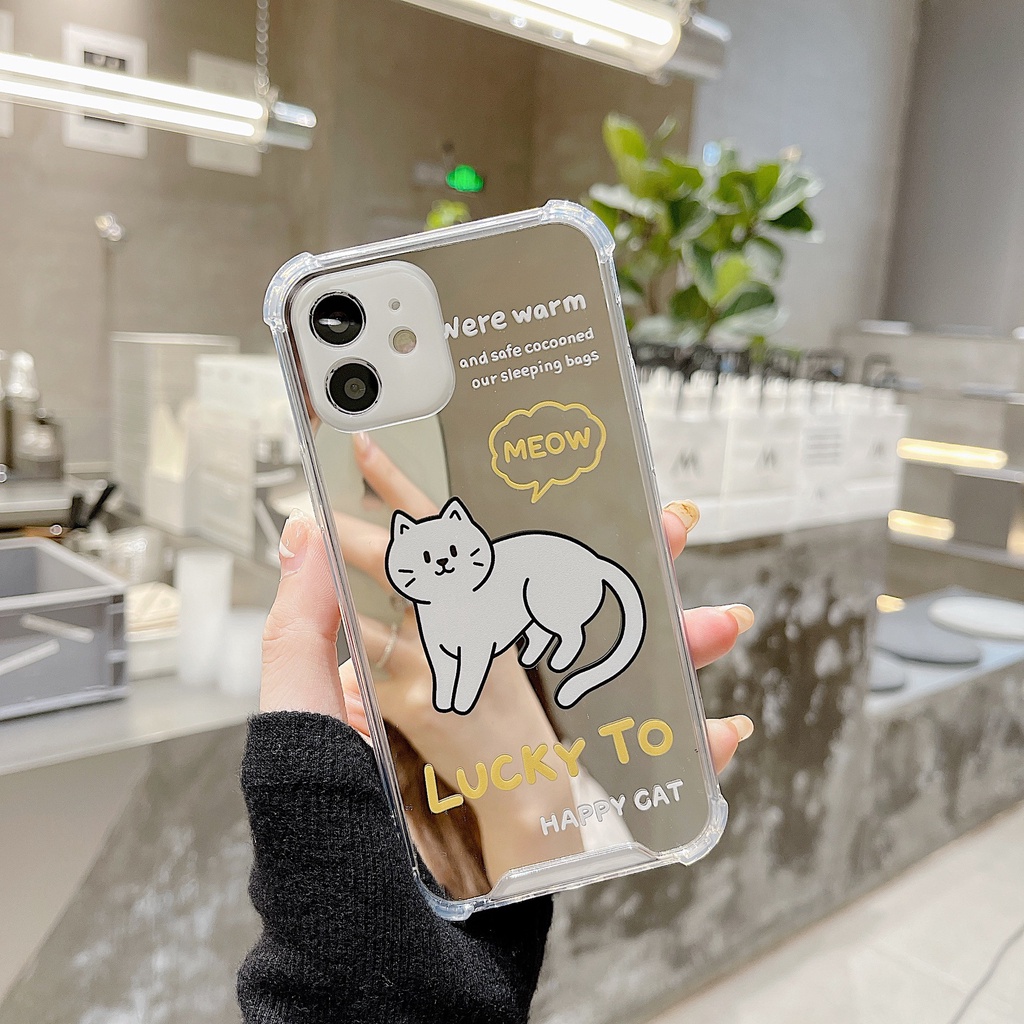 Ốp lưng iphone Ốp điện thoại tpu silicon mặt gương cho iphone 11 pro max 14pro pro max 7 plus 14pro pro max x xr xs max 7 8 plus se 2020 Dinuo case