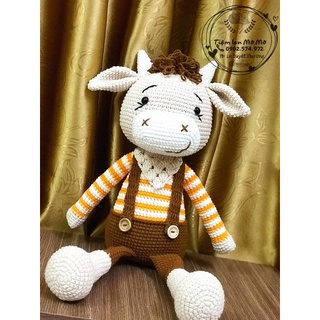 Thú bông hình bé Trâu - Thú bông len Handmade