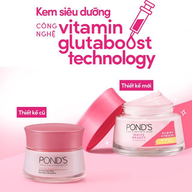 [FREE SHIP] KEM DƯỠNG TRẮNG BAN ĐÊM POND'S WHITE BEAUTY 50G.