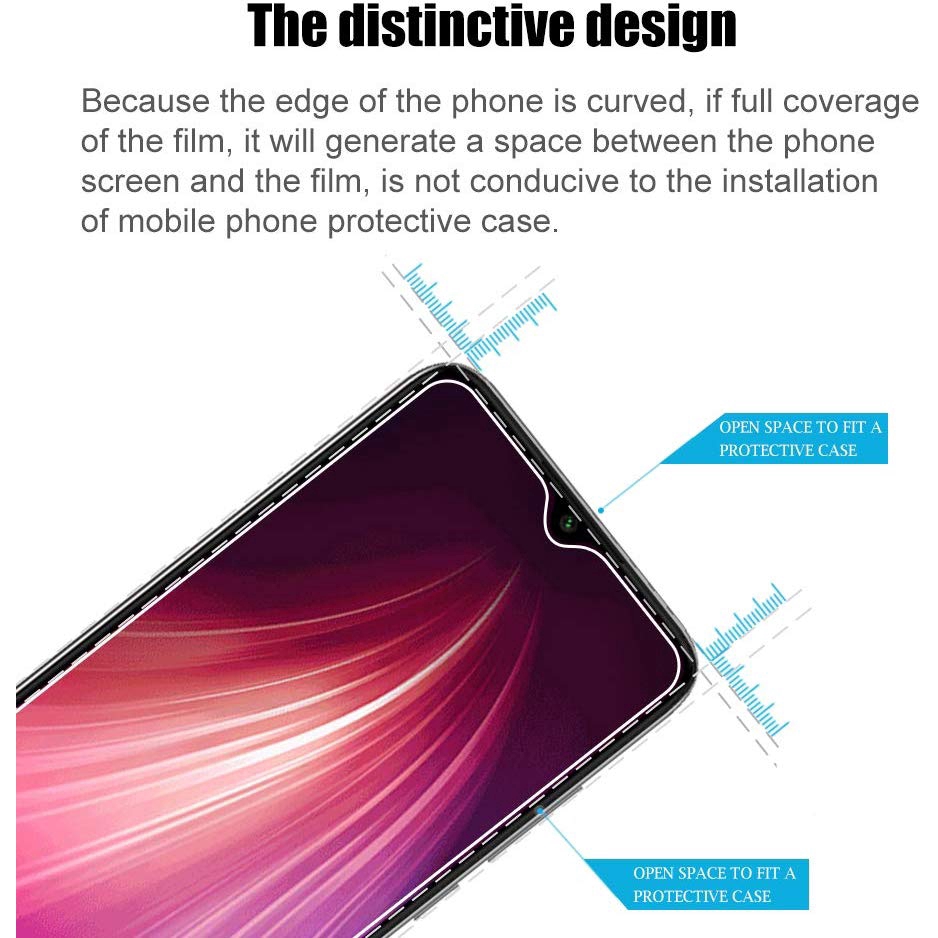 Kính cường lực 9H cho Xiaomi Redmi Note 8/ Note 8 Pro