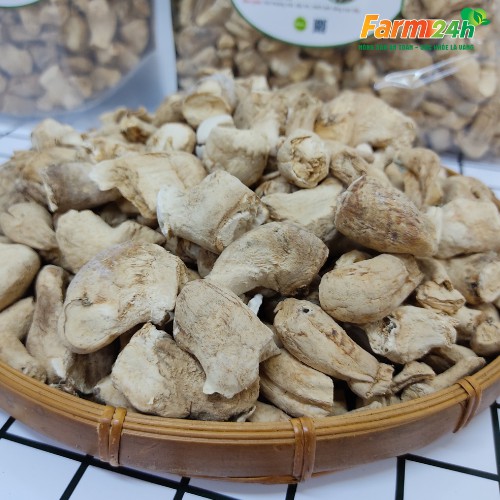 Chân nấm hương khô loại 1, chân nấm to làm chà bông, làm ruốc nấm rất ngon, bổ dưỡng, tốt cho sức khỏe | Farm24h