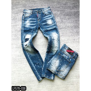 Quần Bò DSQ2 LF576 Pha Vá Neww