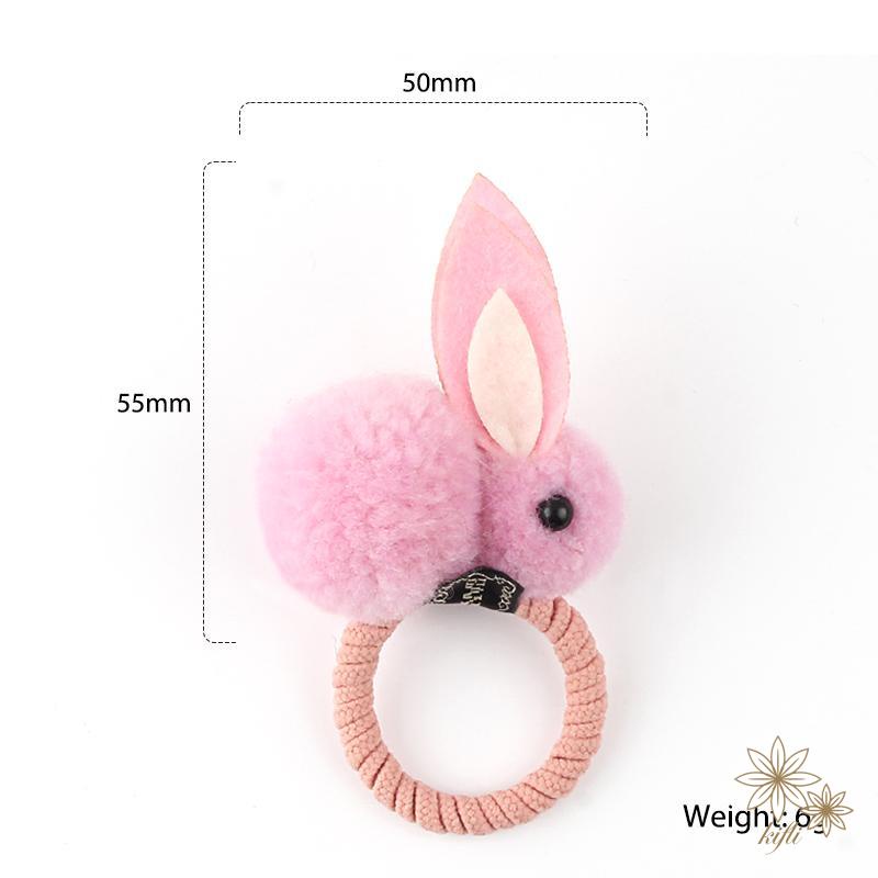 Dây Buộc Tóc Hình Thỏ Nhồi Bông Đáng Yêu Cho Nữ
