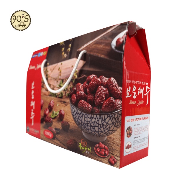 TÁO ĐỎ KHÔ HÀN QUỐC JUJUBE LOẠI 1 CAO CẤP CHÍNH HÃNG | 90S Coffee Vietnam