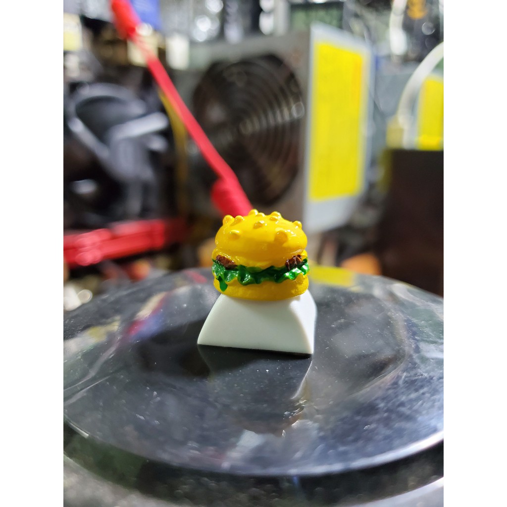 Keycap hình bánh hamburger, nút bấm bàn phím cơ hình bánh hamburger