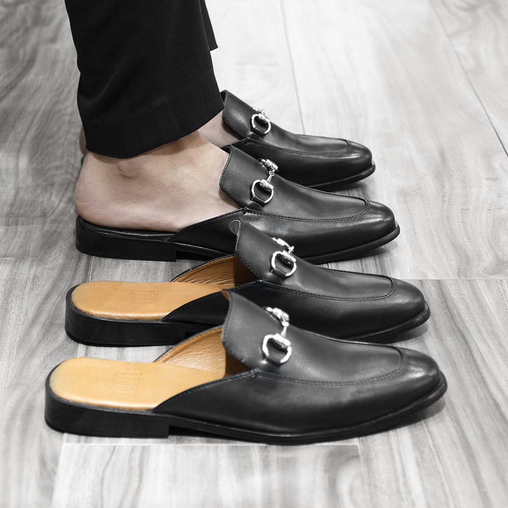 Giày tây FANGY Slipper - Black