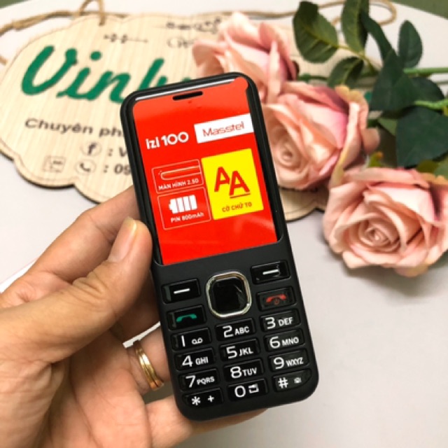 [Mã ELFLASH5 giảm 20K đơn 50K] [Freeship toàn quốc từ 50k] Điện Thoại Masstel izi 100 2sim thiết kế nhỏ gọn | BigBuy360 - bigbuy360.vn