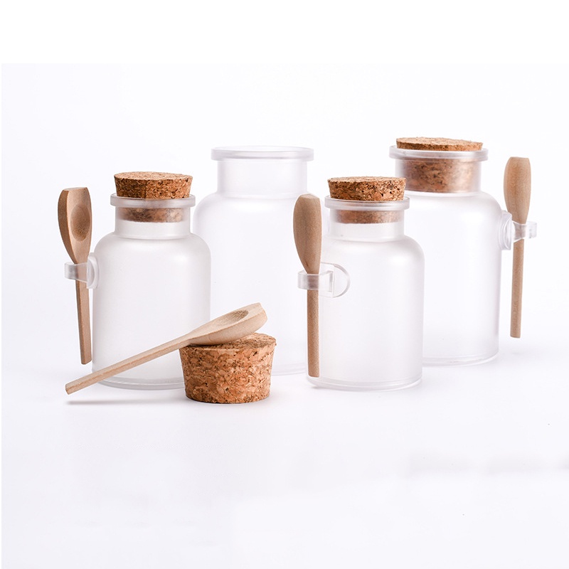 (Hàng Mới Về) Lọ Đựng Muối Tắm Dạng Tròn 200ml Tiện Dụng