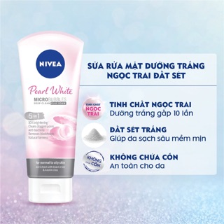 Sữa rửa mặt đất sét Nivea 5in1