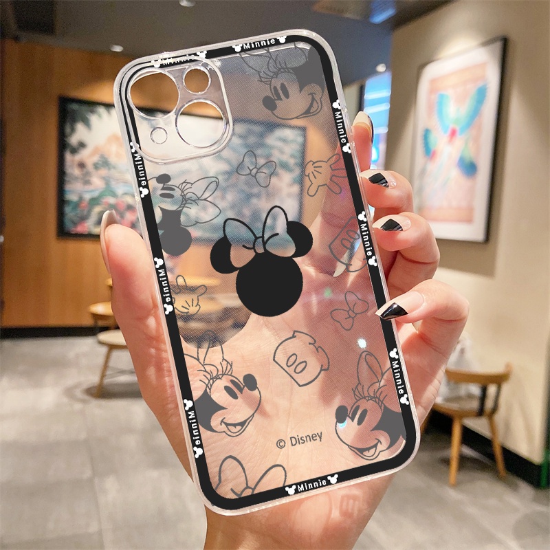 Disney Ốp Điện Thoại TPU Dẻo In mickey minnie IPhone 12 PRO 12Promax mini 11 PRO 11PROMAX 13 PRO 13PROMAX Xs Max XR 7 8 Plus