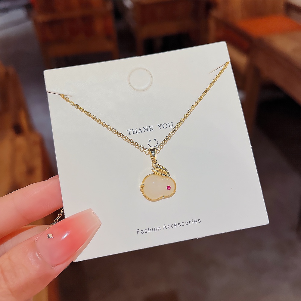 Dây Chuyền Thép Titan Mặt Thỏ Dễ Thương Thời Trang 2022
