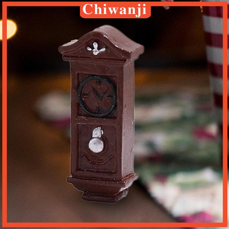 [Chiwanji] Đồng Hồ Mini Cho Nhà Búp Bê Diorama