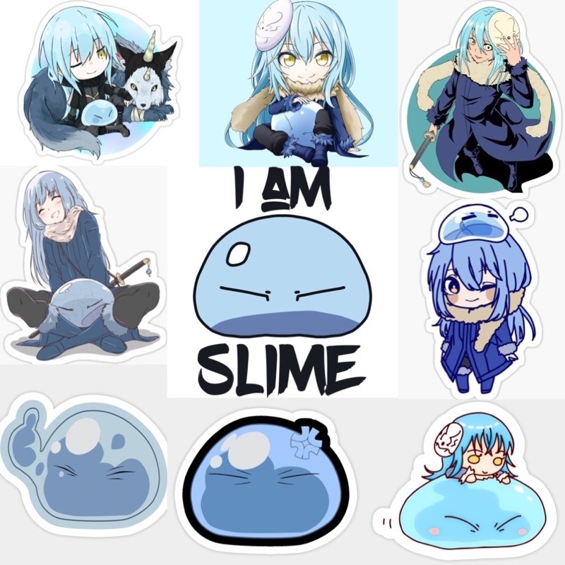 Ảnh dán Sticker Rimuru Tempest 30-60 cái ép lụa khác nhau /Hình dánTensei Shitara Slime Datta ken