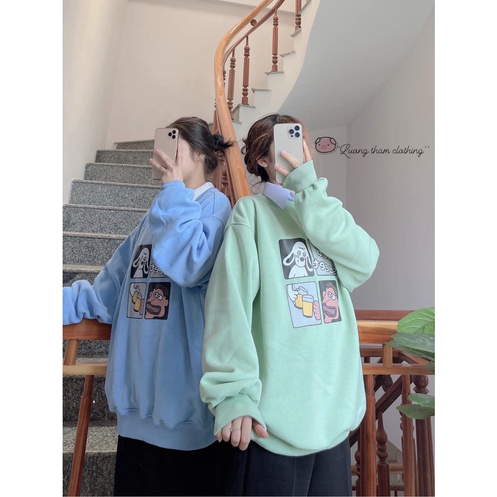 Áo Sweater Nỉ Lucky Ulzang Samsam4896