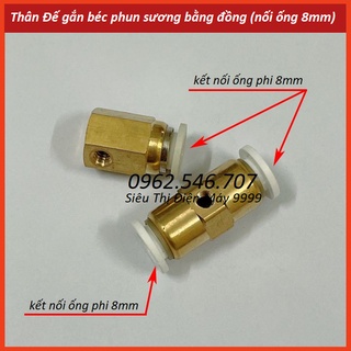 Thân Đế gắn béc phun sương bằng đồng phun sương, tưới cây