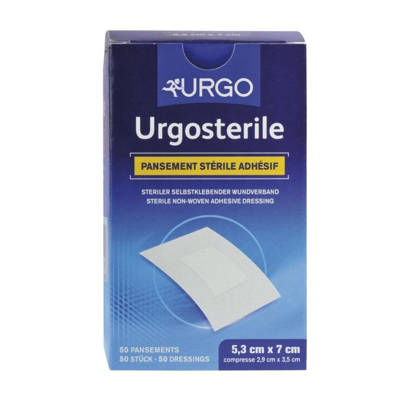 Băng Dán Có Gạc Vô Trùng Urgo Urgosterile Nhiều Kích Cỡ (Hộp/50miếng)