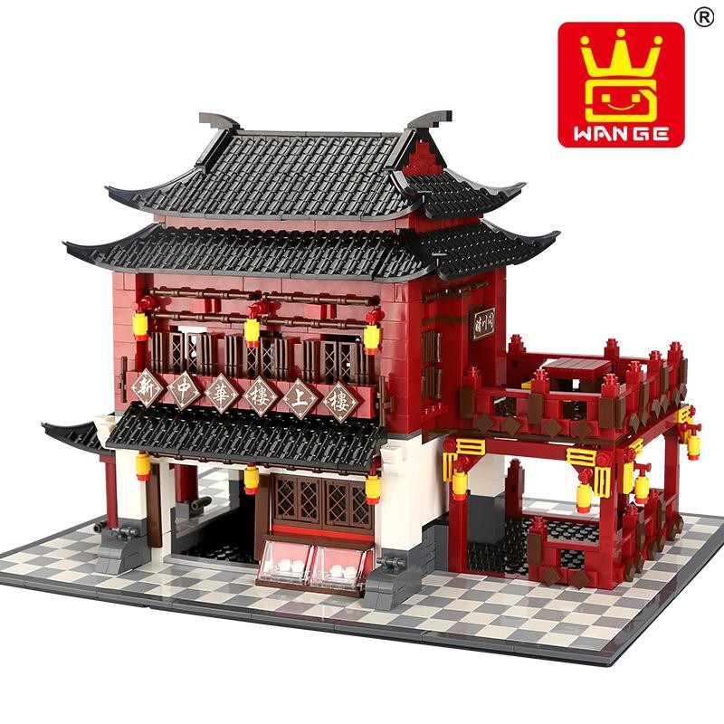 ( Hàng mới ) Lego - Wange 6312 ( Xếp Hình kiến trúc trung hoa cổ quán trà 1643 mảnh )