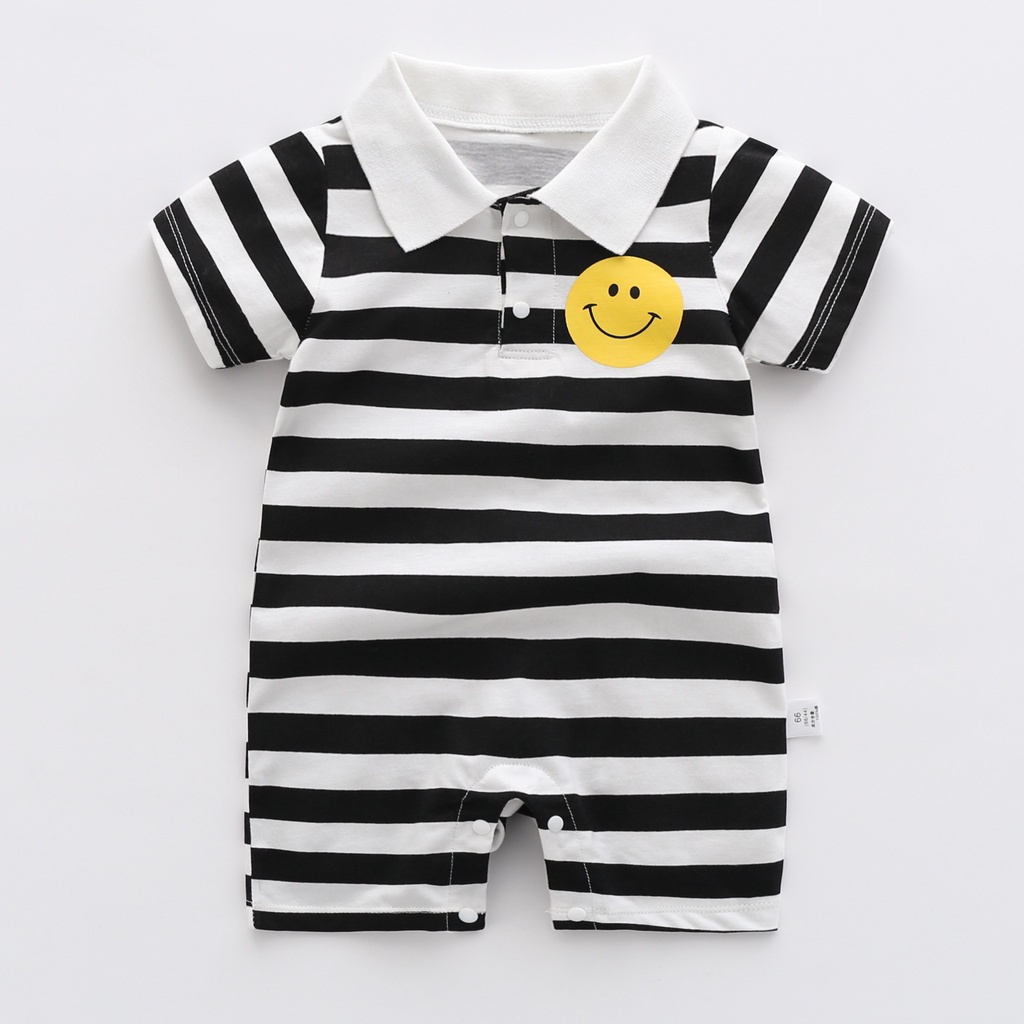 Bộ Áo Liền Quần Bằng Cotton Trơn 101220 Dành Cho Bé