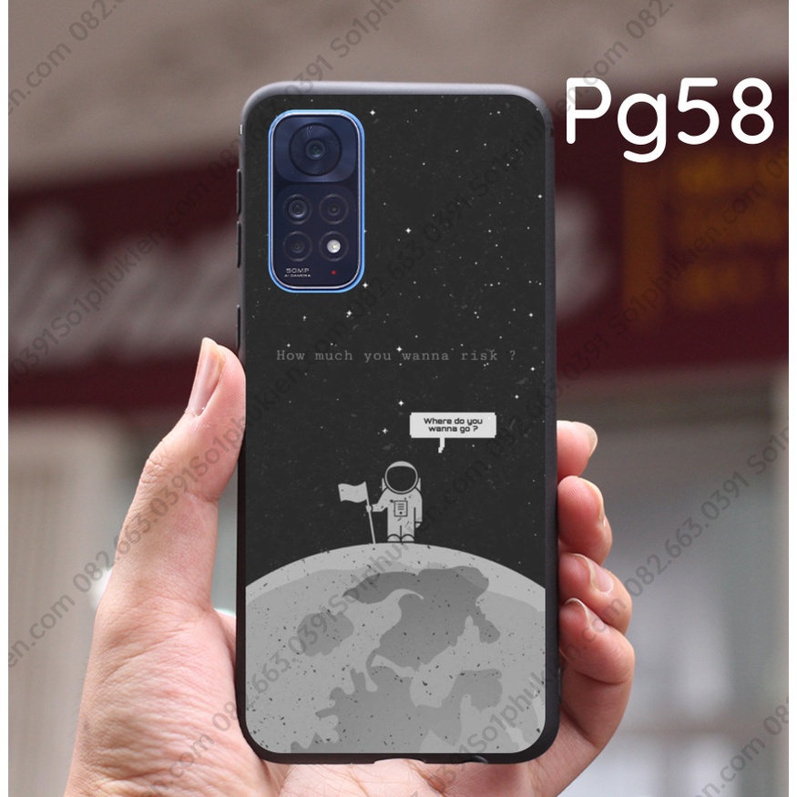 Ốp lưng Xiaomi Redmi Note 11 / Note 11s 4G (bản VN) / Note 11s 5G dẻo đen in hình thiên cá tính, trẻ trung