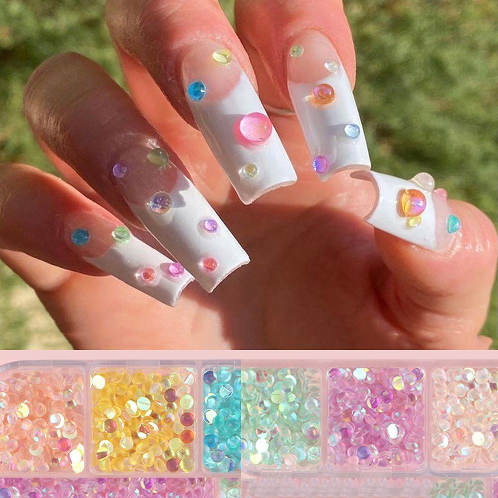 MOCHO Hạt Nhựa Acrylic Đính Trang Trí Móng Nghệ Thuật DIY
