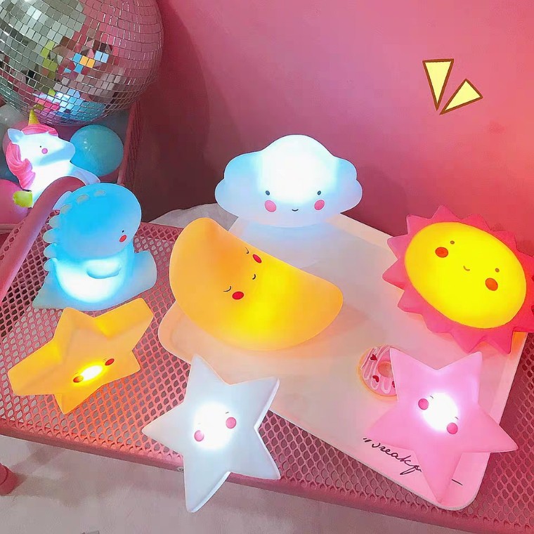 Đèn ngủ Silicon Cute, Đèn Led Nhiều Hình Ngộ Nghĩnh Cho Bé Balosieucap