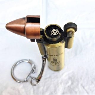 Bật lửa khò gas đá hình viên d.an móc khóa (kim loại)